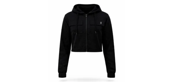 Cropped Jacket Black