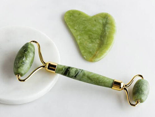 jade roller and gua sha