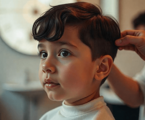 Stylish/Long Haircut for Boys (Below 10 Years)